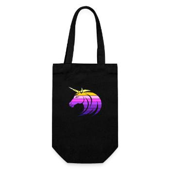 Licorne - Synthwave - Sac à bouteille - noir - Devant