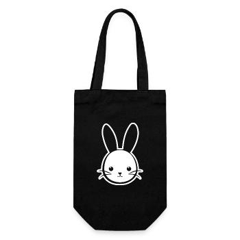 Rabbit Rabbit - Gift Bag for Bottles - black - Front