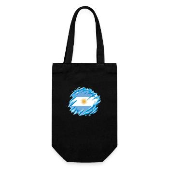 Argentina Flag South America Argentine Flag - Gift Bag for Bottles - black - Front
