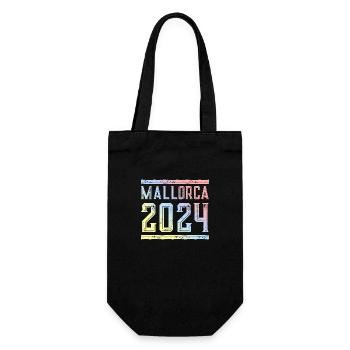 Mallorca 2024 Colorful - Gift Bag for Bottles - black - Front