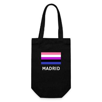 Genderfluid Pride Flag Madrid - Gift Bag for Bottles - black - Front