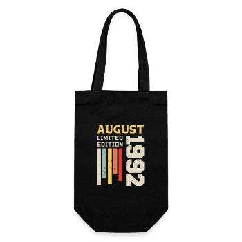 Août 1992 - Cadeau anniversaire Août 1992 Août - Sac à bouteille - noir - Devant
