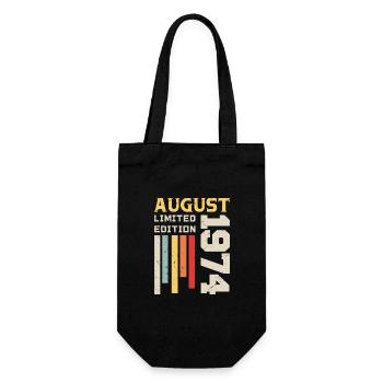 Août 1974 - Cadeau anniversaire Août 1974 Août - Sac à bouteille - noir - Devant