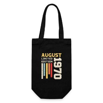Août 1970 - Cadeau anniversaire Août 1970 Août - Sac à bouteille - noir - Devant