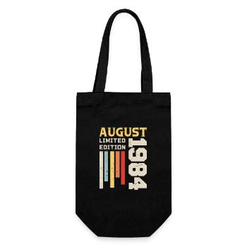 Août 1984 - Cadeau anniversaire Août 1984 Août - Sac à bouteille - noir - Devant