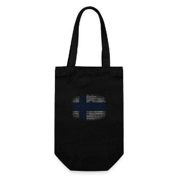 Finlande Drapeau Suomi Drapeau finlandais utilisé Look - Sac à bouteille - noir - Devant