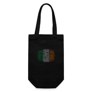 Ireland Flag Vintage Irish Flag Dublin - Gift Bag for Bottles - black - Front