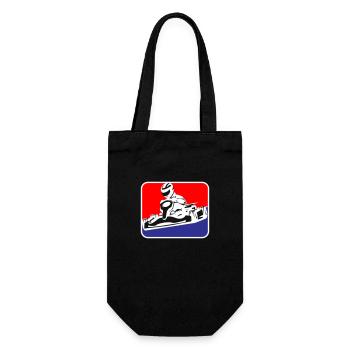 Kart Gokart Racing | Farben änderbar - Geschenkbeutel für Flaschen - Schwarz - Vorne