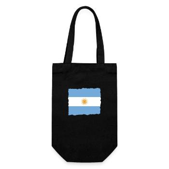 Drapeau de l’Argentine Amérique du Sud Drapeau de l’Argentine - Sac à bouteille - noir - Devant