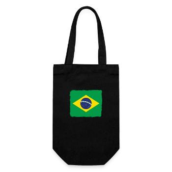 Drapeau du Brésil Drapeau de l’Amérique du Sud - Sac à bouteille - noir - Devant