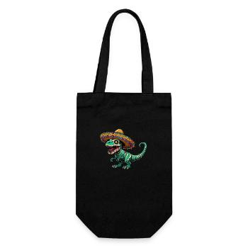 Cinco de Mayo Dino : T-Rex et Zombies - Sac à bouteille - noir - Devant