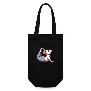 Rat & Mouse Yoga: Meditation and Gymnastics - Gift Bag for Bottles - black - Front