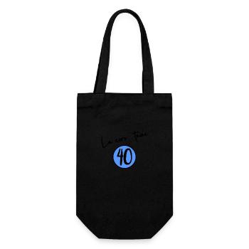 40 ANS. 40e ANNIVERSAIRE. ANNIVERSAIRE 40 ANS - Sac à bouteille - noir - Devant