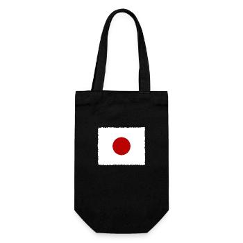 Japan Flag Used Look Nihon Japanese Flag - Gift Bag for Bottles - black - Front