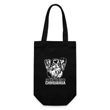 La vie de Chihuahua est meilleure Chiens Wilsigns - Sac à bouteille - noir - Devant