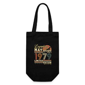 Mai 1979 Vintage né cadeau d’anniversaire - Sac à bouteille - noir - Devant