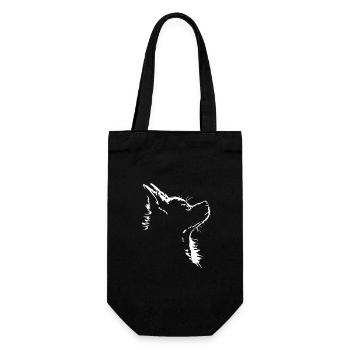 Chihuahua chien chien silhouette Wilsigns - Sac à bouteille - noir - Devant