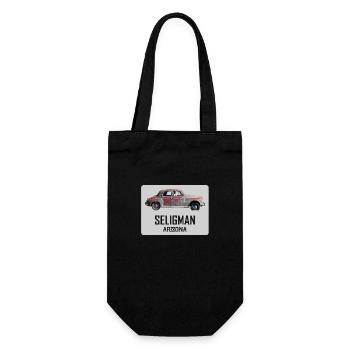 Old car in Seligman in Arizona, US Road 66 - Gift Bag for Bottles - black - Front