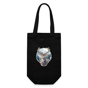 Cerf d’hiver - Sac à bouteille - noir - Devant