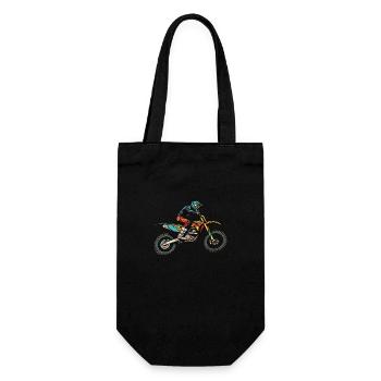 Motocross Bike Sport - Gift Bag for Bottles - black - Front