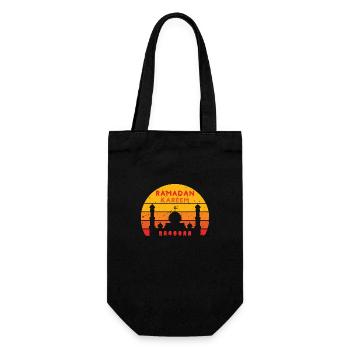 Ramadan Kareem Sunset Colors - Gift Bag for Bottles - black - Front