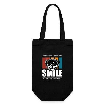 Smile - Gift Bag for Bottles - black - Front