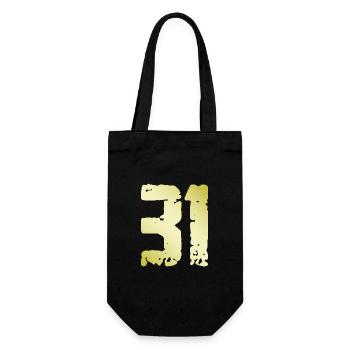 31 Number Vintage - Gift Bag for Bottles - black - Front