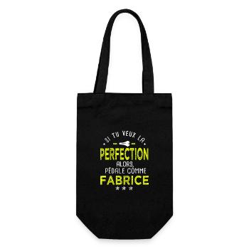 Fabrice si tu veux la perfection vélo humour velo - Sac à bouteille - noir - Devant