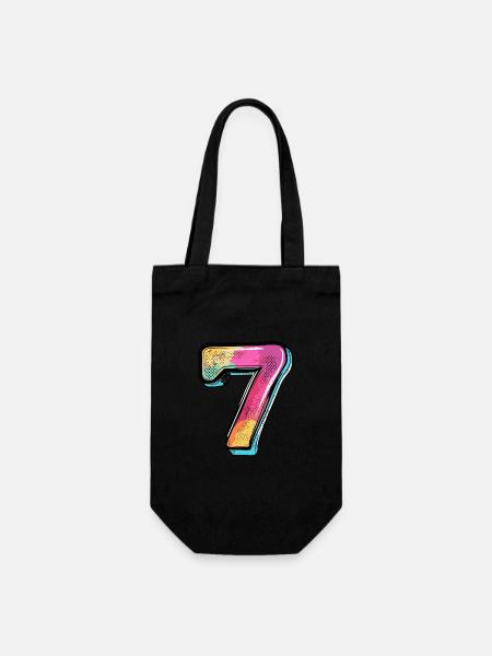 Bande dessinée à 7 chiffres - Sac à bouteille - noir