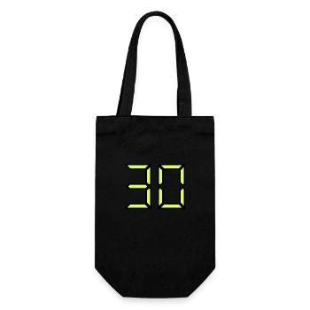 30. 30 ANS. 30e ANNIVERSAIRE. ANNIVERSAIRE 30 ANS - Sac à bouteille - noir - Devant