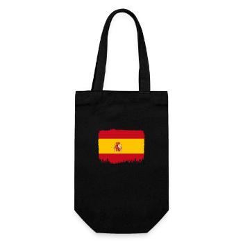 Spain Flag Vintage Spanish Flag Distressed Look - Gift Bag for Bottles - black - Front