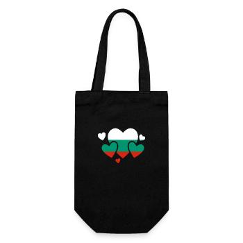 Bulgaria Flag Bulgarian Flag Golden Sands - Gift Bag for Bottles - black - Front