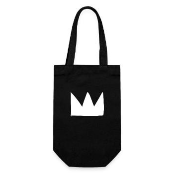 Symbole de la couronne Forme de roi - Sac à bouteille - noir - Devant