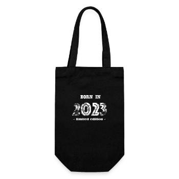 BORN IN 2023 - limited edition - Gift Bag for Bottles - black - Front