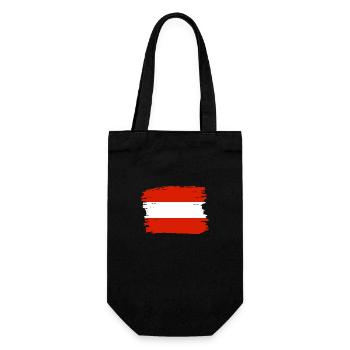 Austria Flag Austria Austrian Flag AT - Gift Bag for Bottles - black - Front