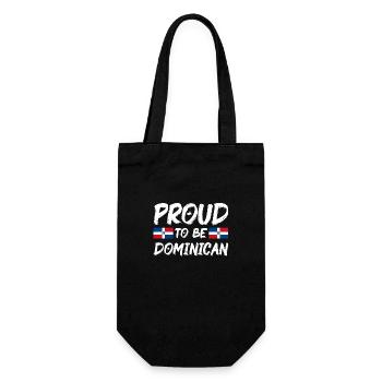 Dominikanische Republik Flagge Dom Rep Fahne Reise - Geschenkbeutel für Flaschen - Schwarz - Vorne