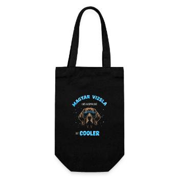 Magyar Vizsla - like a normal dog but cooler turquoise - Gift Bag for Bottles - black - Front