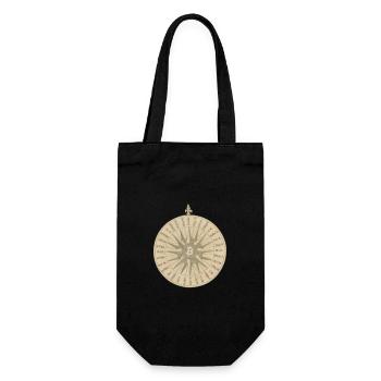 The Bitcoin Compass - Gift Bag for Bottles - black - Front