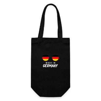 Deutschland Flagge Deutsche Fahne Used Look Heimat - Geschenkbeutel für Flaschen - Schwarz - Vorne