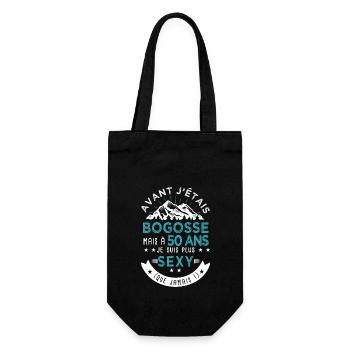 50 ans anniversaire homme pour amoureux - Sac à bouteille - noir - Devant