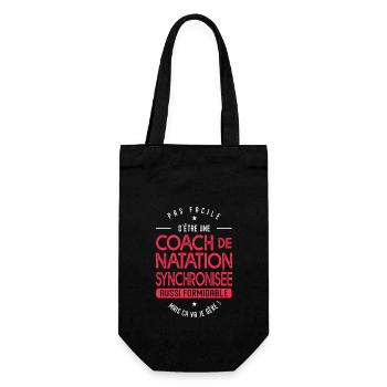 coach Natation synchronisée formidable cadeau - Sac à bouteille - noir - Devant