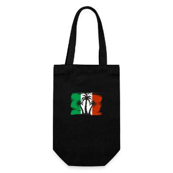 Drapeau de l’Italie Drapeau italien Vintage Look vieilli - Sac à bouteille - noir - Devant