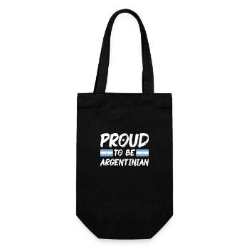 Argentina Flag South America Argentine Flag - Gift Bag for Bottles - black - Front