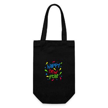 BONNE ANNÉE CÉLÉBREZ - Sac à bouteille - noir - Devant