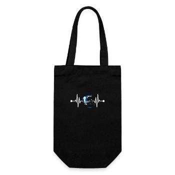 Greek heartbeat Greece - Gift Bag for Bottles - black - Front