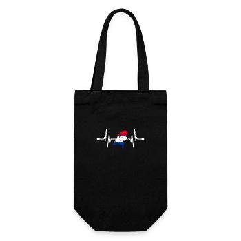 Holland Dutch Heartbeat Netherlands - Gift Bag for Bottles - black - Front
