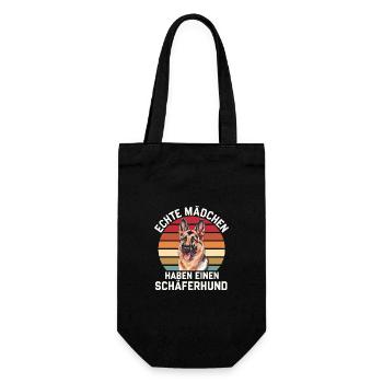 Deutscher Schäferhund Hund Malinois Hunde - Geschenkbeutel für Flaschen - Schwarz - Vorne