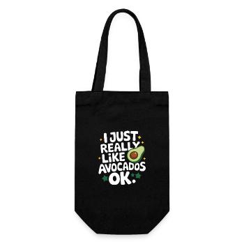 Avocado Essen Guacamole Vegan - Geschenkbeutel für Flaschen - Schwarz - Vorne