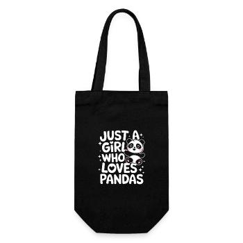 Panda Bear Panda Animal Pandas - Gift Bag for Bottles - black - Front