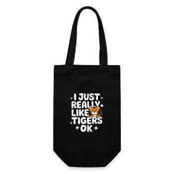 Tiger Animal Zoo Wild Animal - Gift Bag for Bottles - black - Front